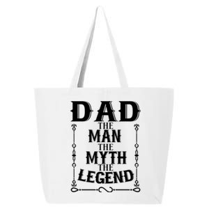 Fathers Day Funny Gift Dad The The Myth The Legend Gift 25L Jumbo Tote