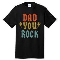 Fathers Day Funny Dad You Rock Guitar Vintage Adults Tall T-Shirt