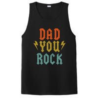 Fathers Day Funny Dad You Rock Guitar Vintage Adults PosiCharge Competitor Tank