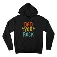 Fathers Day Funny Dad You Rock Guitar Vintage Adults Tall Hoodie