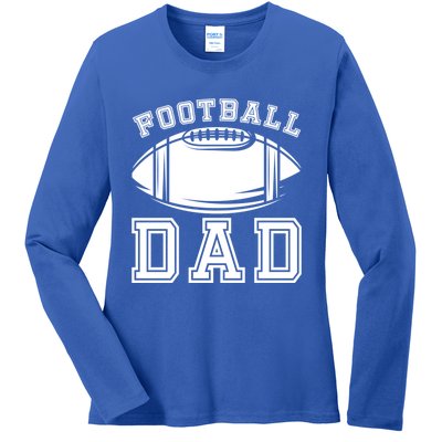 Fathers Day Football Dad American Football Player Football Gift Ladies Long Sleeve Shirt