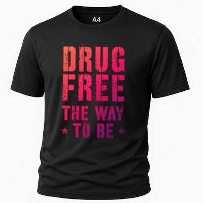 Funny Drug Free The Way To Be Clean Na Inspirational Funny Gift Performance Shirt