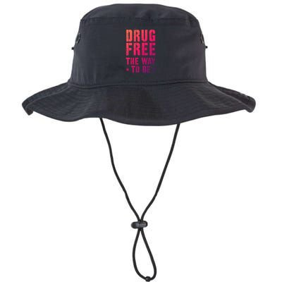 Funny Drug Free The Way To Be Clean Na Inspirational Funny Gift Bucket Hat