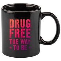 Funny Drug Free The Way To Be Clean Na Inspirational Funny Gift 11oz C Handle Ceramic Mug