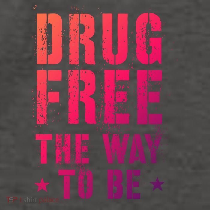 Funny Drug Free The Way To Be Clean Na Inspirational Funny Gift Vector Backpack