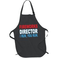 Fireworks Director Funny I Run You Run Apron