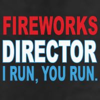 Fireworks Director Funny I Run You Run Microfiber Hand Towel