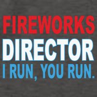 Fireworks Director Funny I Run You Run Vector Backpack