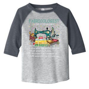 Fabricologist Definition Funny Fabricaholic Quilting Sewing Great Gift Toddler Fine Jersey T-Shirt