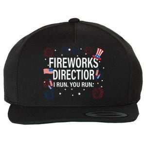 Fireworks Director Funny I Run You Run Wool Snapback Cap