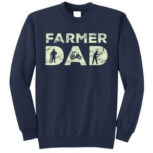 Farmer Dad Farming Enthusiast Father Cute Family Farm Sweatshirt