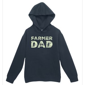 Farmer Dad Farming Enthusiast Father Cute Family Farm Urban Pullover Hoodie