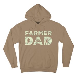 Farmer Dad Farming Enthusiast Father Cute Family Farm Hoodie