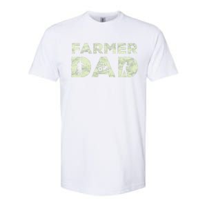 Farmer Dad Farming Enthusiast Father Cute Family Farm Softstyle CVC T-Shirt