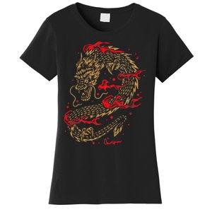 Fire Dragon Fantasy Asian Animal Gift Idea Asian Dragon Women's T-Shirt