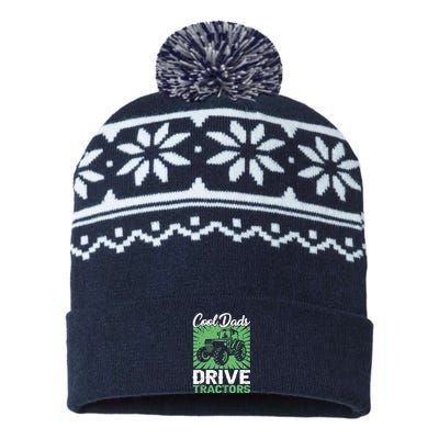 Farmer Dad Funny Dad Farming USA-Made Snowflake Beanie