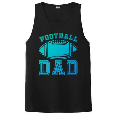 Fathers Day Football Dad American Football Player Football Gift PosiCharge Competitor Tank