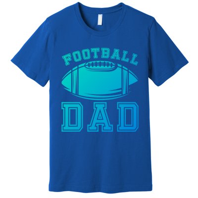 Fathers Day Football Dad American Football Player Football Gift Premium T-Shirt