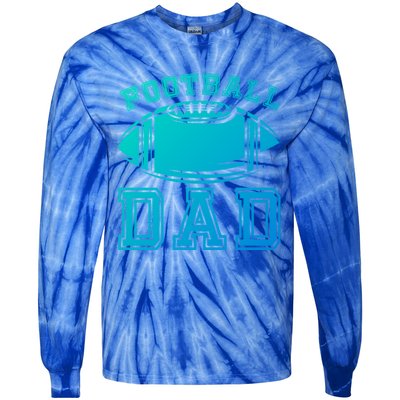 Fathers Day Football Dad American Football Player Football Gift Tie-Dye Long Sleeve Shirt