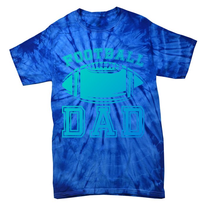 Fathers Day Football Dad American Football Player Football Gift Tie-Dye T-Shirt