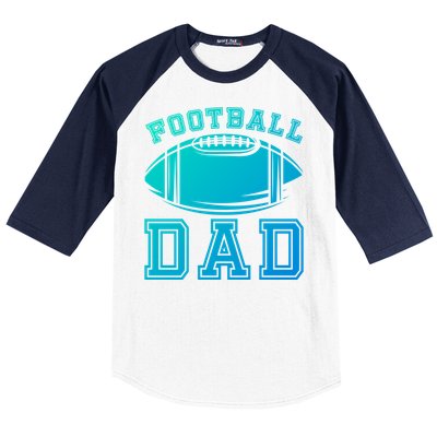 Fathers Day Football Dad American Football Player Football Gift Baseball Sleeve Shirt