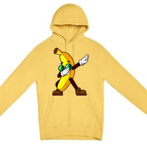 Funny Dab Fruit Lover Boy Girl Dabbing Banana Premium Pullover Hoodie