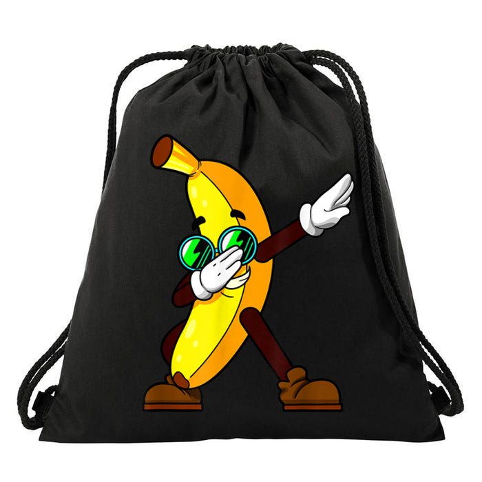 Funny Dab Fruit Lover Boy Girl Dabbing Banana Drawstring Bag