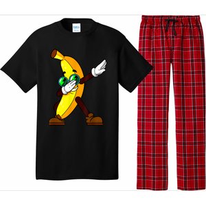 Funny Dab Fruit Lover Boy Girl Dabbing Banana Pajama Set