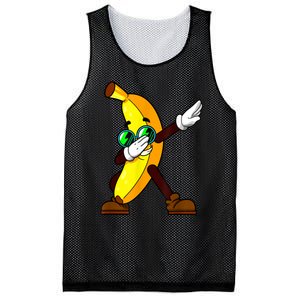 Funny Dab Fruit Lover Boy Girl Dabbing Banana Mesh Reversible Basketball Jersey Tank