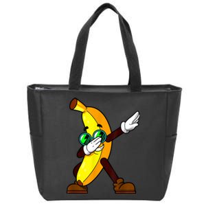 Funny Dab Fruit Lover Boy Girl Dabbing Banana Zip Tote Bag