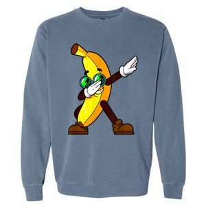 Funny Dab Fruit Lover Boy Girl Dabbing Banana Garment-Dyed Sweatshirt