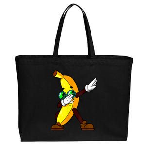 Funny Dab Fruit Lover Boy Girl Dabbing Banana Cotton Canvas Jumbo Tote