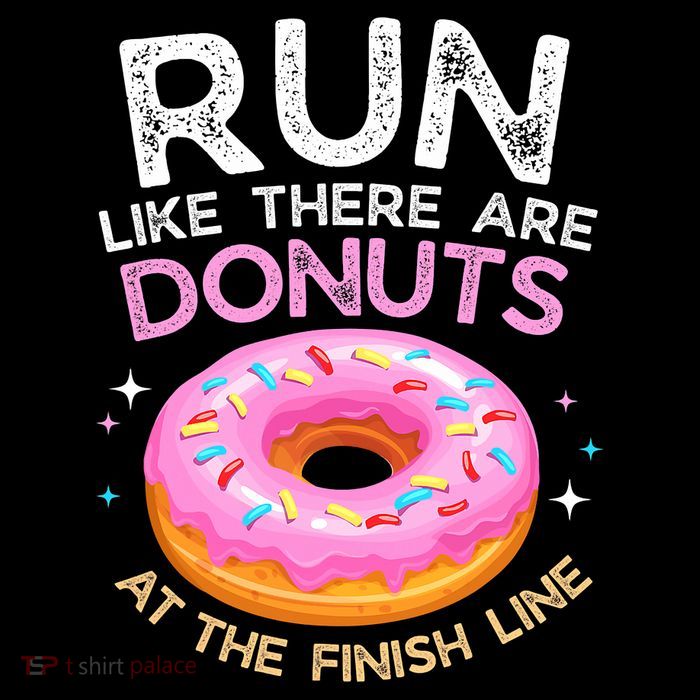 Funny Donut Finish Line Marathon Gift 7-Panel Snapback Hat