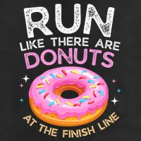 Funny Donut Finish Line Marathon Gift Adult Drive Performance Visor