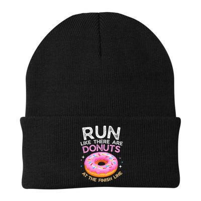Funny Donut Finish Line Marathon Gift Beanie
