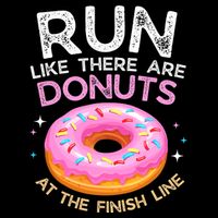 Funny Donut Finish Line Marathon Gift Visor