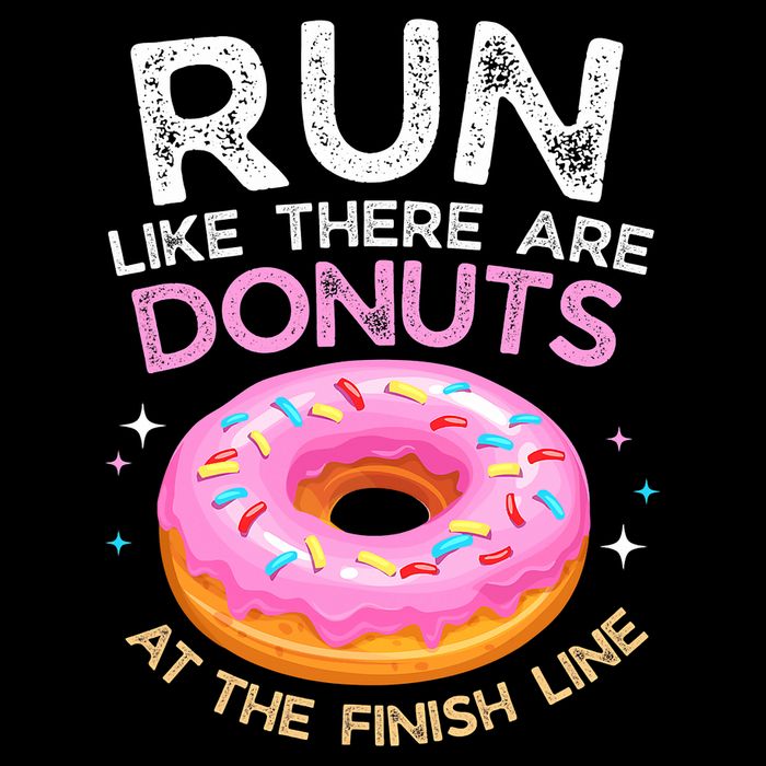 Funny Donut Finish Line Marathon Gift Visor