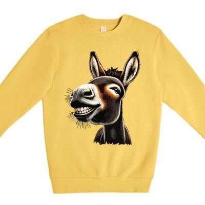 Funny Donkey Premium Crewneck Sweatshirt