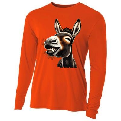 Funny Donkey Cooling Performance Long Sleeve Crew