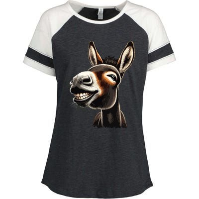 Funny Donkey Enza Ladies Jersey Colorblock Tee