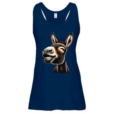 Funny Donkey Ladies Essential Flowy Tank