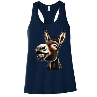 Funny Donkey Women's Racerback Tank