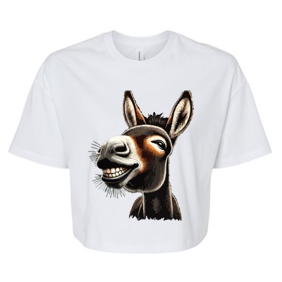 Funny Donkey Bella+Canvas Jersey Crop Tee