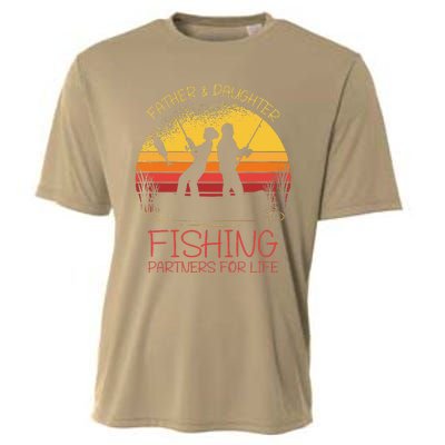 Father & Daughter Fishing Partner For Life Best Fathers Day Cooling Performance Crew T-Shirt