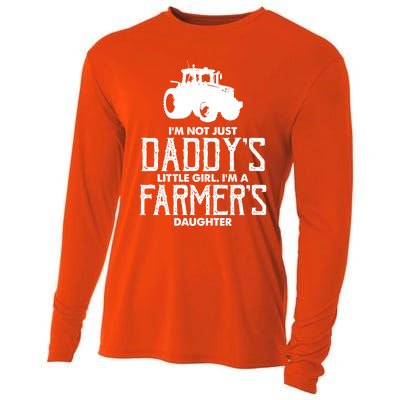 Funny Daddys Farmers Daughter Gift Cooling Performance Long Sleeve Crew