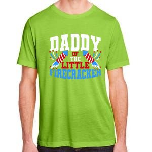 Firecracker Daddy Fireworks Dad American Flag Funny Gift Adult ChromaSoft Performance T-Shirt