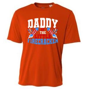 Firecracker Daddy Fireworks Dad American Flag Funny Gift Cooling Performance Crew T-Shirt