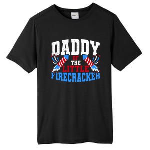 Firecracker Daddy Fireworks Dad American Flag Funny Gift Tall Fusion ChromaSoft Performance T-Shirt