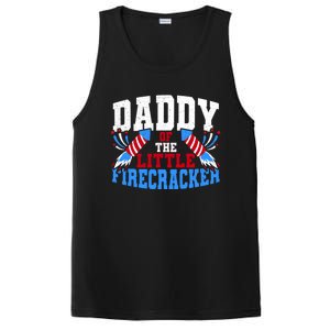 Firecracker Daddy Fireworks Dad American Flag Funny Gift PosiCharge Competitor Tank