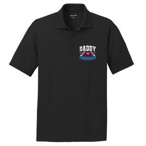 Firecracker Daddy Fireworks Dad American Flag Funny Gift PosiCharge RacerMesh Polo